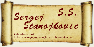Sergej Stanojković vizit kartica